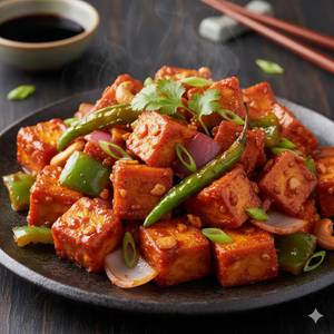 Chilli paneer dry
