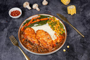 Classic Chicken Steak With Mushroom Sauce