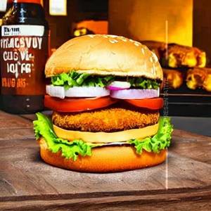 Chunky Paneer Pandey Burger