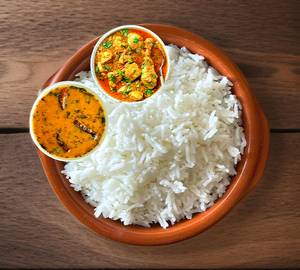 Rice + Chicken Khorma + Khatti Daal