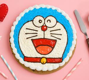 Doraemon Face Cake