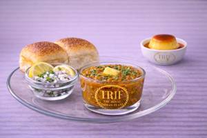 Signature Pav Bhaji & Silken Caramel Custard Pudding