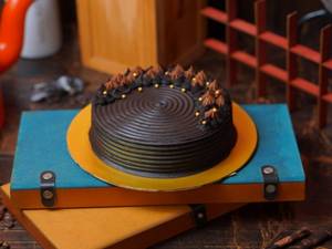 Eggless Pure Chocolate Truffle Cake