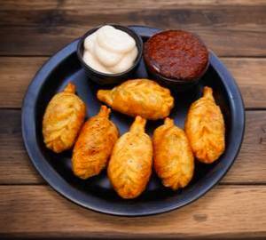 Chicken momos fried  [6 pieces]
