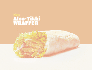 Aloo Tikki Wrap