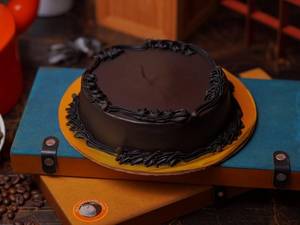 Eggless Dark Chocolate Fantasy Cake