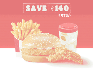 Crispy Chicken Meal with Mint Mojito