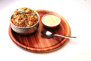 Veg. Hyderabadi Biryani & Raita