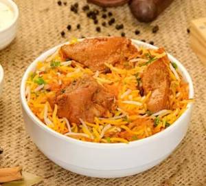 Boneless chicken dum biryani