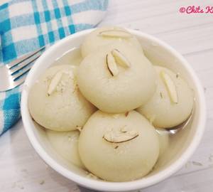 Rasgulla with ice cream