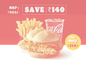 Fiery Chicken Burger Meal