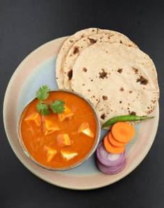 Paneer butter masala with 3 Tawa butter roti