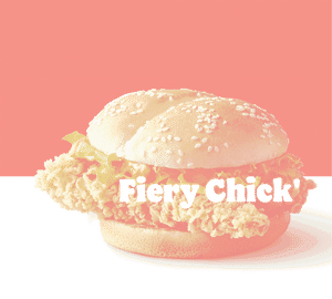 Fiery Chicken Burger 