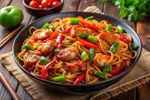 Schezwan Chicken Noodles