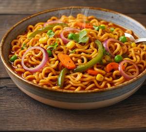 Veggies double masala maggi