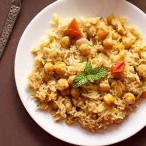 Channa Masala+Peas Pulao
