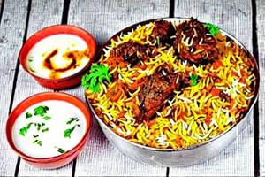 Fry Piece Mutton Biryani