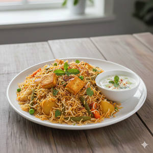 Veg Biryani With Raita