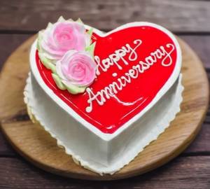 Strawberry Flavour Anniversary Cake [500Gm]