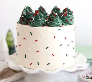 Christmas Black Currant Colour Full Cake