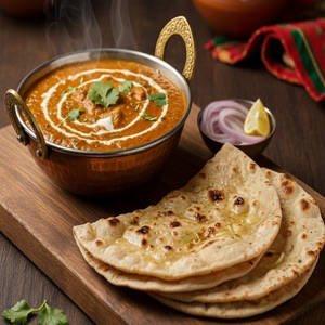 Butter Paneer Masala With 4 Tawa Roti