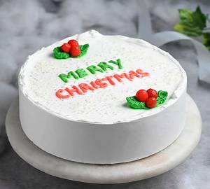 Berry Christmas White Forest Cake