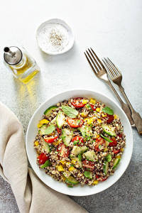 Quinoa And Avocado Salad ( High Fibre)