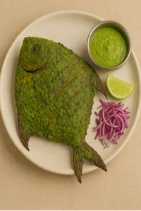 Herb-crusted Tandoori Pomfret