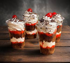 Butter Scotch glass dessert 2pcs