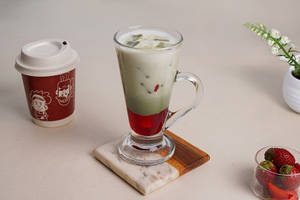 Strawberry Matcha Iced Latte