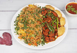 Spl Chicken Fried Rice ( Egg Rice Chi Curry)