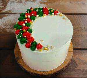 Best Christmas Colour Full Chocolate Cake