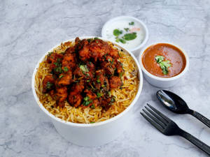 Fry Piece Prawns Biryani