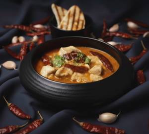 Rajasthani Junglee Murg Soup [250ml] With Ghee Grilled Pav