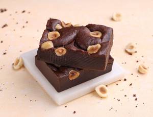 Eggless Nutella Hazelnut Brownie