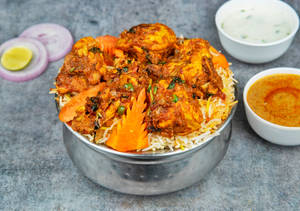 Chicken Fry Bit Biryani(750ml)
