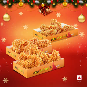 8Pcs Fried Chicken Wings + 4Pcs Peri Peri Strips