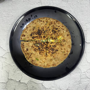 Cheese Corn Capsicum Onion Paratha
