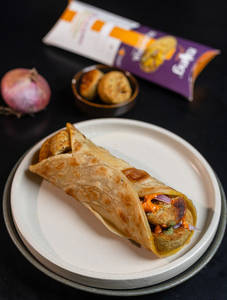 Veg Kebab Tikki Kathi Roll