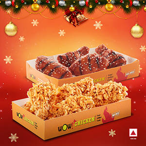 4Pcs Tandoori Grilled Chicken + 4Pcs Fried Chicken Wings