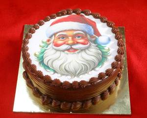 Santa Face Photo Cake (500 Gms)