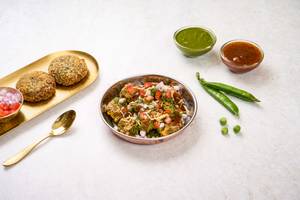 Palak Makkai Tikki Chaat