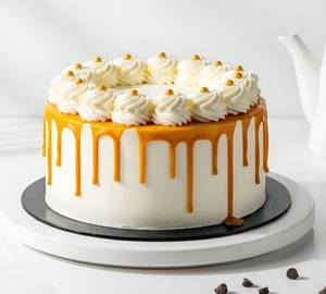 Butterscotch cake [450 grams] with candle free