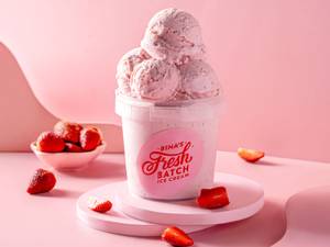 Fresh Strawberry Ice Cream Tub (600 ml)