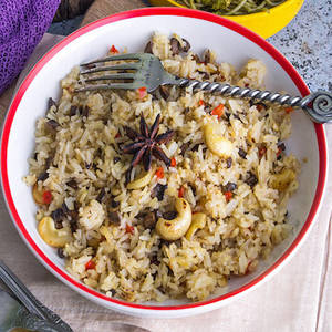 Ginger ,bell Pepper & Mushroom Fried Rice