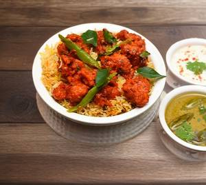 Hyderabadi style 65 biryani