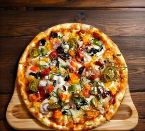 Veg overloaded pizza (extra cheese)
