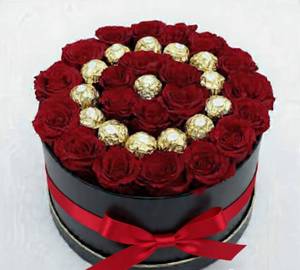 Ferrero rocher chocolate With Rose