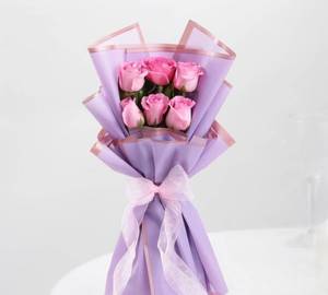 6 pink Rose