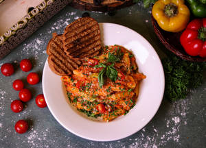 Veg Pasta Rosso (mix Sauce) With Sauteed Vegetables